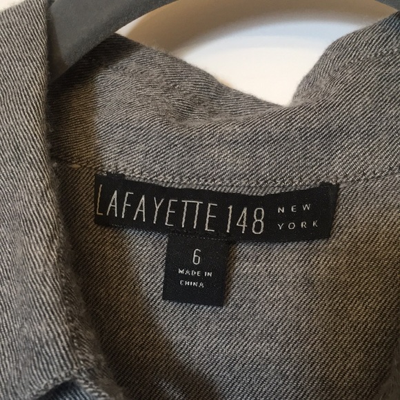 Soft wool blend grey shirt - Picture 2 of 6